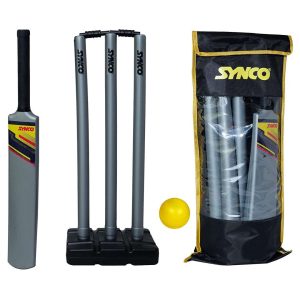 Set de cr?quet de pl?stico Synco con pelota para edades comprendidas entre 12 y 15 a?os, tama?o 5