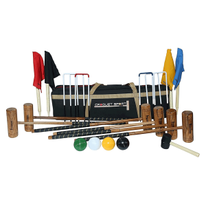 Juego de croquet Synco Croquet Sport Diamond para 6 jugadores, juego profesional con bolas de croquet y accesorios (38 pulgadas) para adultos, perfecto para c?sped, patios traseros, parques y jardines, para juegos divertidos y profesionales.