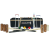 Juego de croquet Synco Croquet Sport Family para 6 jugadores, juego familiar con bolas de croquet y accesorios (38 pulgadas), perfecto para c?sped, patios traseros, parques y jardines para divertirse, fiestas y juegos familiares.