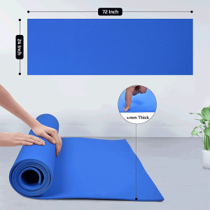Alternative view of Esterilla de yoga Synco con correa de transporte (color: azul)