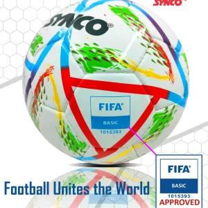 Alternative view of Bal?n de f?tbol homologado por la FIFA de Synco | Bal?n de f?tbol profesional para partidos | Resistente al agua | Tama?o: 5