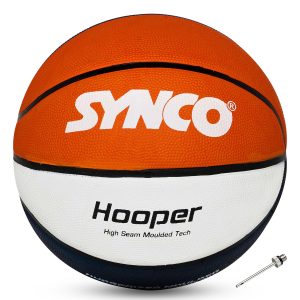 Bal?n de baloncesto para hombre de la serie Synco Hooper (talla 7) Rojo-Blanco-Azul