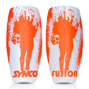 Espinilleras Synco Fusion para f?tbol | Espinilleras profesionales deslizantes | Talla mediana