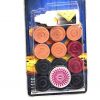 Monedas Synco Carrom con juego de bl?sters de polvo y golpeador