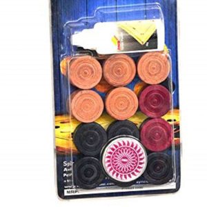 Monedas Synco Carrom con juego de bl?sters de polvo y golpeador
