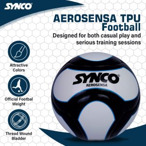 Alternative view of SYNCO Professional World Cup AEROSENSA TPU 6 Panel Football | Bal?n de f?tbol tama?o 5