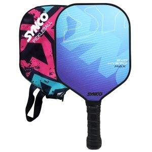 Pala de pickleball h?brida azul Synco | Raqueta de pickleball ligera con 16 mm de grosor