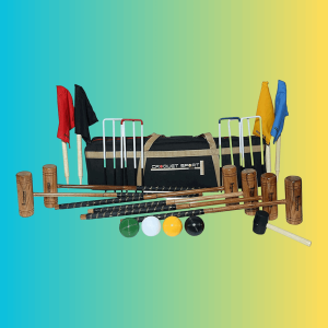 Alternative view of Juego de croquet Synco Croquet Sport Diamond para 6 jugadores, juego profesional con bolas de croquet y accesorios (38 pulgadas) para adultos, perfecto para c?sped, patios traseros, parques y jardines, para juegos divertidos y profesionales.