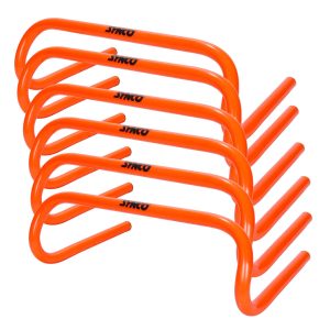 Vallas planas/redondas de agilidad Synco (juego de 6) Naranja/Verde