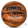 Bal?n de baloncesto Synco Culture (tama?o 6) naranja y negro