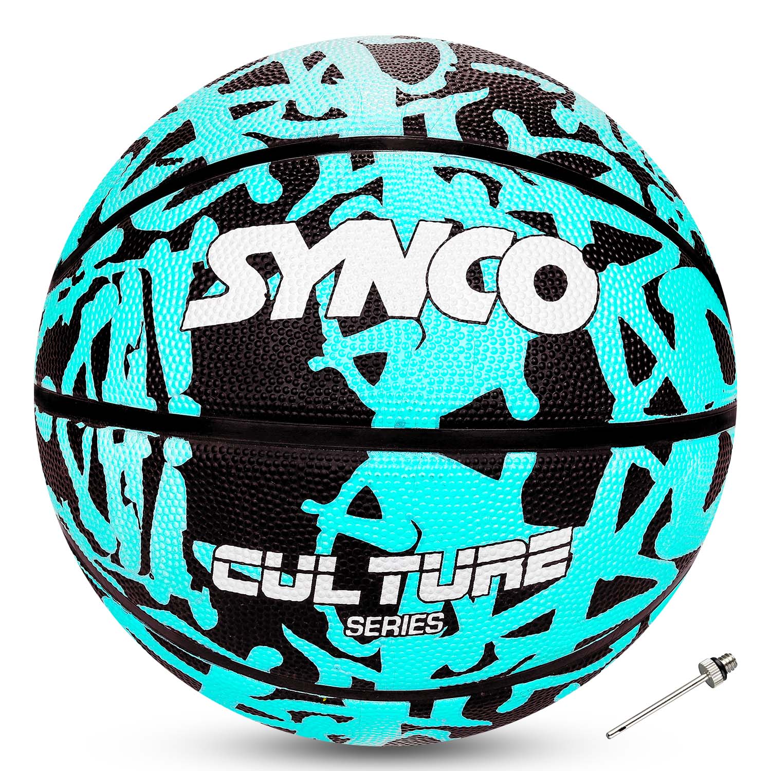 Bal?n de baloncesto Synco Culture (tama?o 5) azul-negro