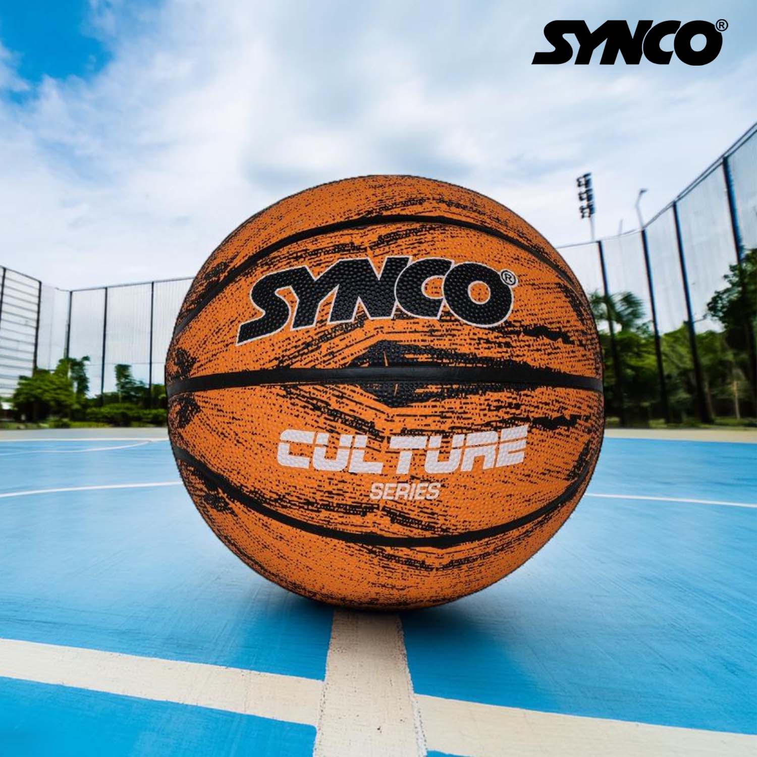 Bal?n de baloncesto para hombre Synco Culture Series (talla 7) Naranja - Imagen 6