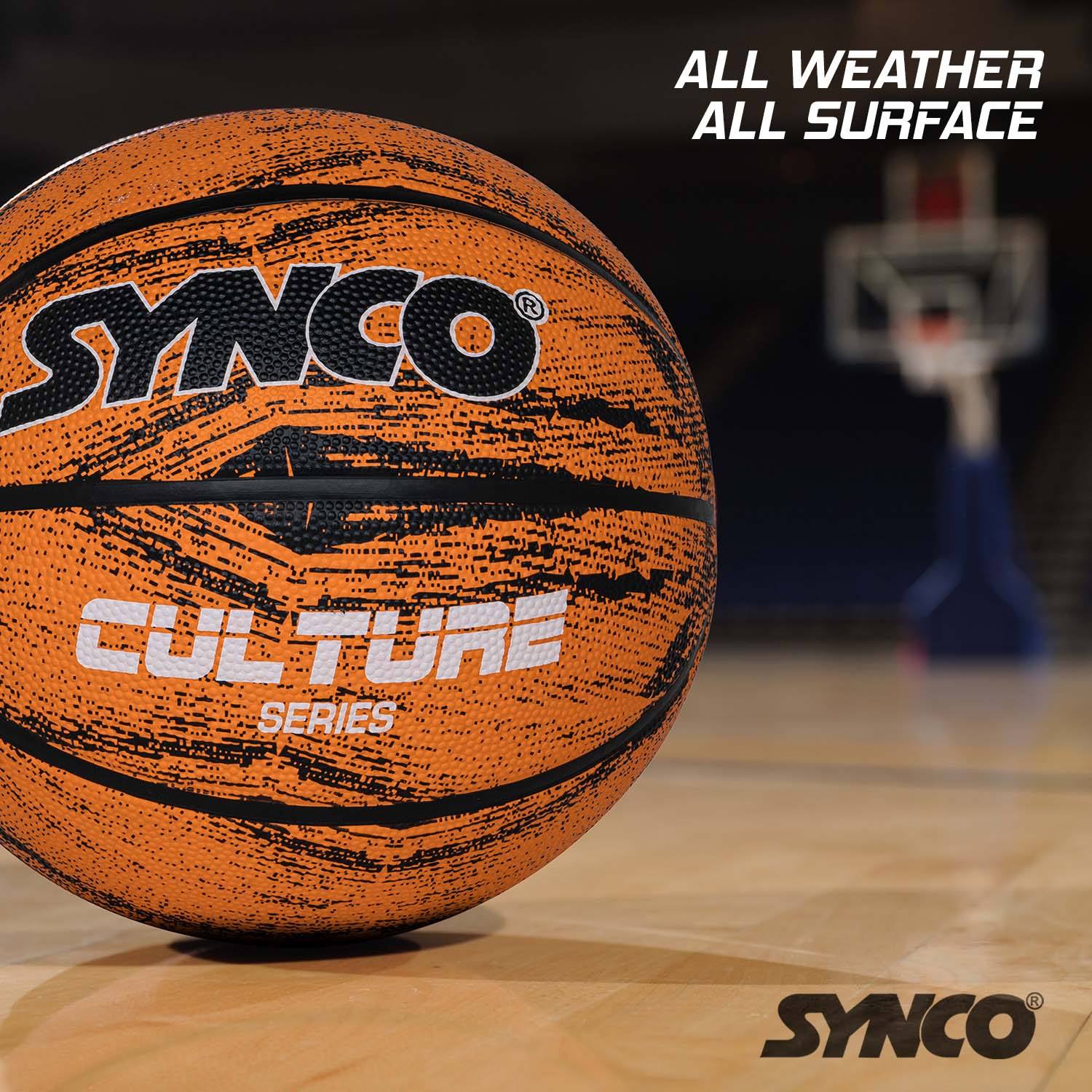 Bal?n de baloncesto para hombre Synco Culture Series (talla 7) Naranja - Imagen 5