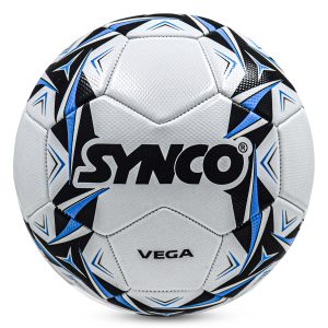 Bal?n de f?tbol Synco Vega | Bal?n de f?tbol de 30 paneles de PVC cosido a m?quina | Bal?n de f?tbol de entrenamiento tama?o 5