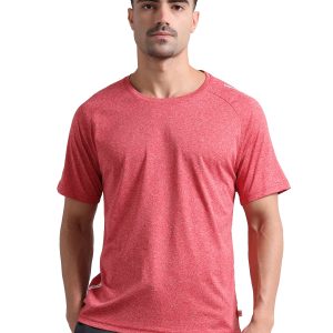 Camiseta deportiva Synco Fusion para hombre (rojo) - Ideal para correr y el gimnasio