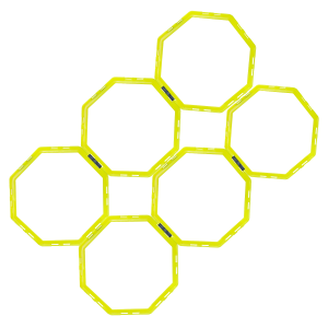 Anillos Synco Hex Hoop (juego de 6) Amarillos