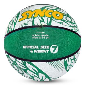Alternative view of Bal?n de baloncesto Synco Culture (tama?o 7) verde y blanco