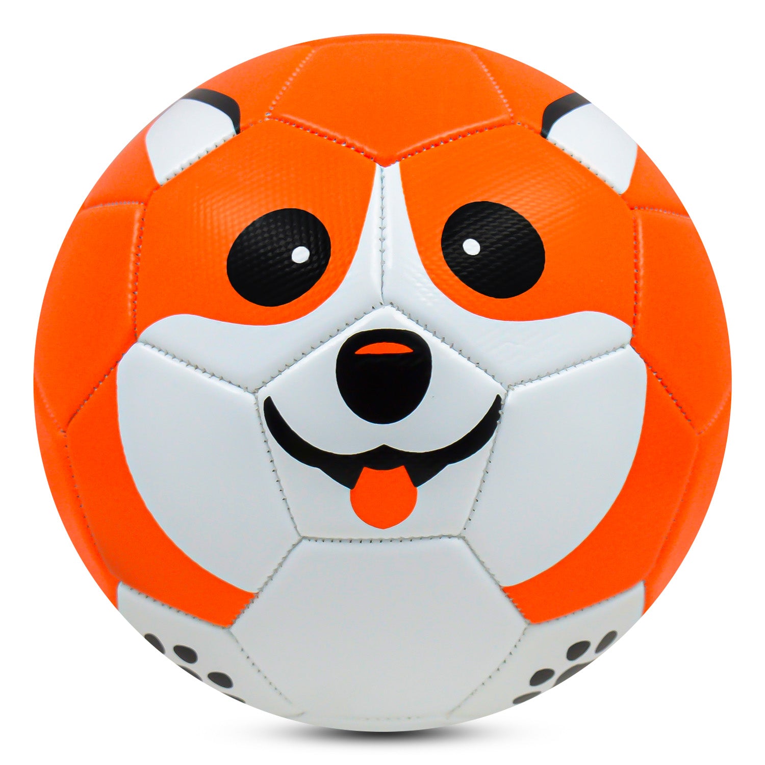 Bal?n de f?tbol Synco Kids | Material de PVC blando con cara de cachorro | Para jugar en interiores y exteriores | Tama?o 3