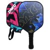 Raqueta de pickleball Synco Glory de fibra de carbono (negra)  con funda de transporte gratuita