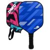 Raqueta de pickleball Synco Slash de fibra de carbono (azul) con funda de transporte gratuita