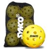 Pelota de pickleball Synco S40 | Pickleball de alto rendimiento para exteriores | Juego de 6