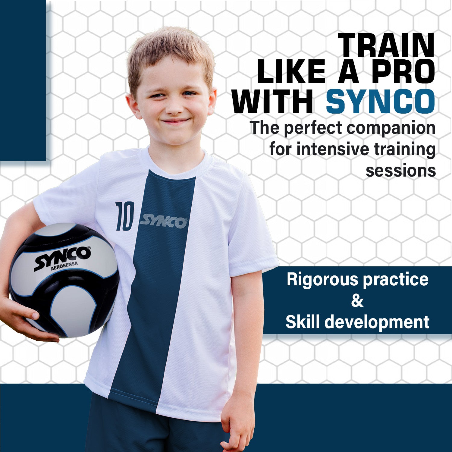 SYNCO Professional World Cup AEROSENSA TPU 6 Panel Football | Bal?n de f?tbol tama?o 5 - Imagen 4