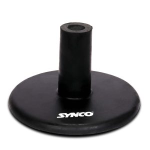 Base de goma Synco para poste con puntas (1,5 kg) Negro