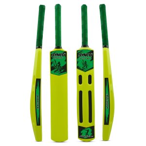 Bate de cr?quet de pl?stico duro Synco Dynamite Scoop Edition para ligas de box y torneos de gully (peso: 720 g). Ideal para pelotas de tenis y de goma.