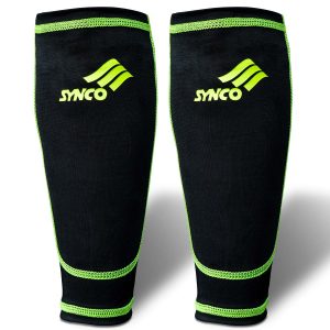 Alternative view of Fundas de compresi?n para espinilleras Synco | Tejido el?stico de lycra | 1 par, color negro