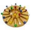 Juego de madera para emparejar colores Synco Memory Match Stick | Acabado liso | Juego de memoria para estimular el cerebro de ni?os y adultos