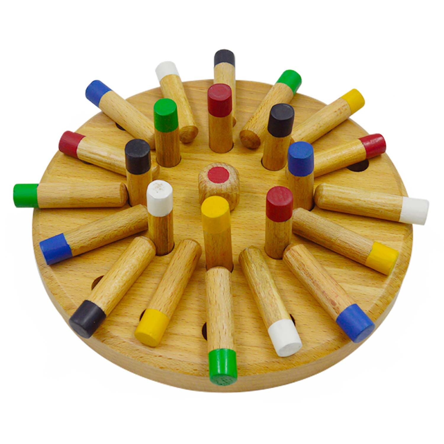 Juego de madera para emparejar colores Synco Memory Match Stick | Acabado liso | Juego de memoria para estimular el cerebro de ni?os y adultos