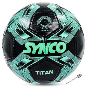 Bal?n de f?tbol Synco Titan | Bal?n de entrenamiento | Cosido a m?quina con PVC | Bal?n de f?tbol tama?o 5