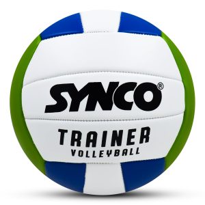 Bal?n de voleibol Synco Trainer, cosido a m?quina con PVC, 18 paneles, suave al tacto y ligero