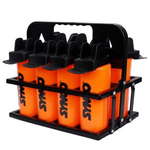 Juego de portabotellas higi?nico Synco (8 botellas) Naranja-Negro