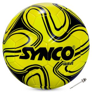 Bal?n de f?tbol Synco Wave | Bal?n de entrenamiento | Cosido a m?quina con PVC | Bal?n de f?tbol tama?o 5