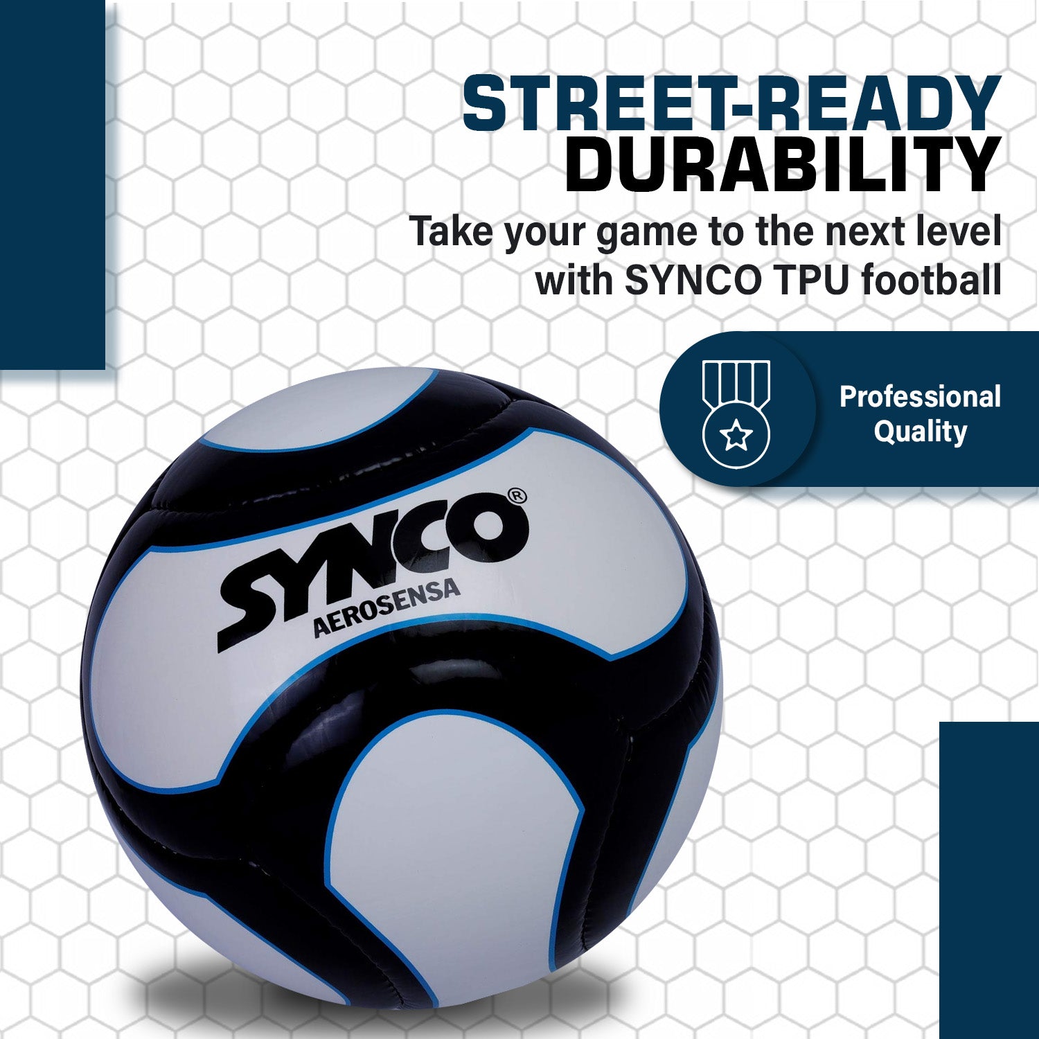 SYNCO Professional World Cup AEROSENSA TPU 6 Panel Football | Bal?n de f?tbol tama?o 5 - Imagen 3