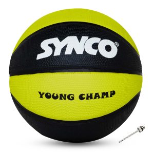 Bal?n de baloncesto Synco Young Champ (talla 3) verde y negro