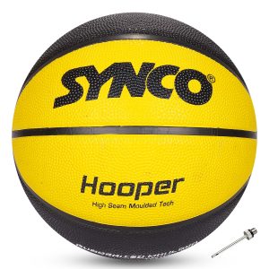 Bal?n de baloncesto para hombre de la serie Synco Hooper (talla 7) amarillo y negro