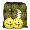 Pelota de pickleball Synco S26 | Pickleball de alto rendimiento para interiores | Juego de 12