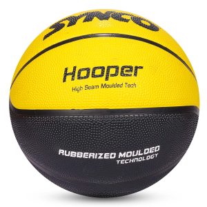 Alternative view of Bal?n de baloncesto para hombre de la serie Synco Hooper (talla 7) amarillo y negro
