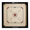 Tablero de carrom Synco de 27 pulgadas, fondo Chakri de 4 mm, tama?o completo, internacional, con monedas, golpeador y sin polvo de boro