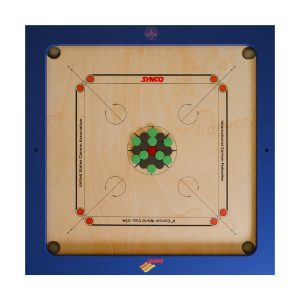 Alternative view of Edici?n especial Synco World Cup Tablero de carrom de tama?o completo de 20 mm