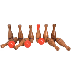Juego de bolos de madera (SS022)